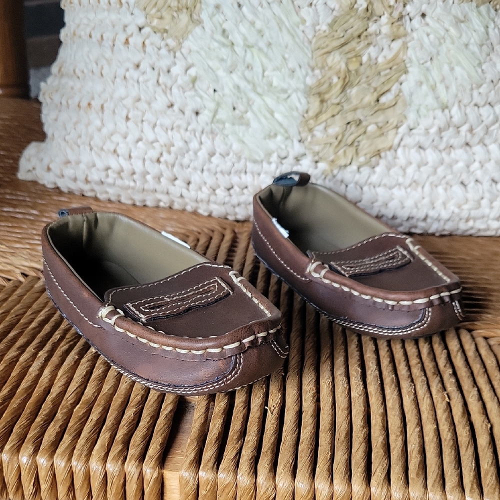 Gap, brown penny loafers, size 5